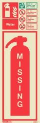Fire Extinguisher Missing Sign