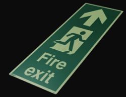 Jalite 4055X Floor Mounted Fire Exit Sign