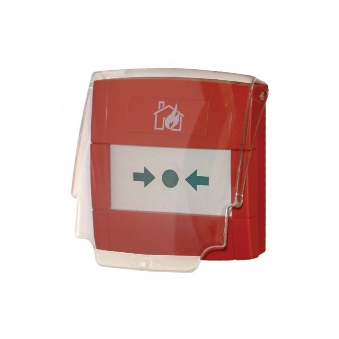 PROTECTIVE HARD PLASTIC HINGED COVER FOR CALL POINT FIRE ALARM KAC APOLLO CQR 