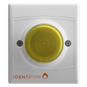 Vimpex 10-1110WSA-S Identifire Sounder VID Beacon - White Body Amber Lens - Surface Mounted Version