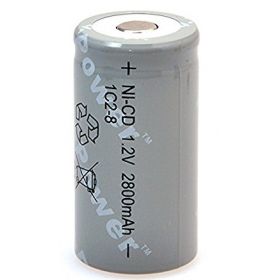 Yuasa 1C2-8 1.2V 2800mAh Ni-Cad C Cell Battery