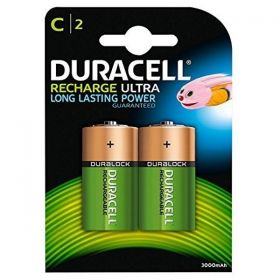 Duracell Duralock Rechargeable C Size Batteries - Pack of 2 - HR14