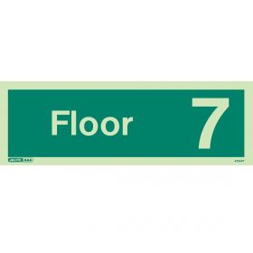 Jalite 4734PT Photoluminescent Seventh Floor Identification Sign
