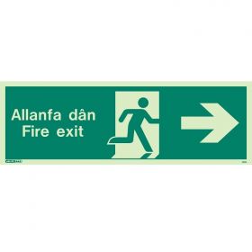 Jalite Allanfa Dan Fire Exit Sign - Right Arrow - 480U