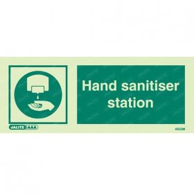 Jalite 4933M Hand Sanitiser Station Sign - Rigid PVC