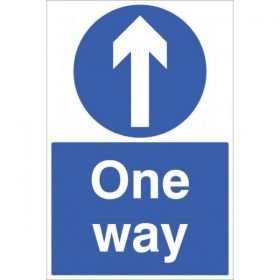 One Way With Arrow Floor Graphic - 400 x 600mm - 58789