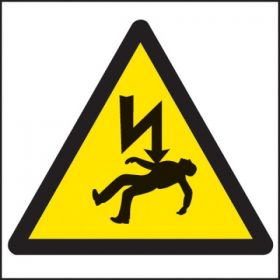 Electrical Shock Danger Of Death Warning Label - Roll of 100 - 59720