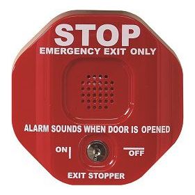 STI-6401 Exit Stopper with Delay and Automatic Reset Feature - Red