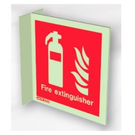 Jalite 6490FS15 Wall Mounted Double Sided Fire Extinguisher Sign