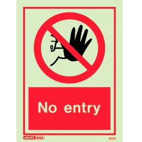 Jalite 8001D No Entry Sign 200mm x 150mm