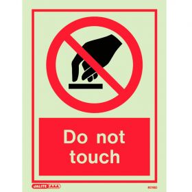 Jalite 8016D Do Not Touch Sign 200mm x 150mm