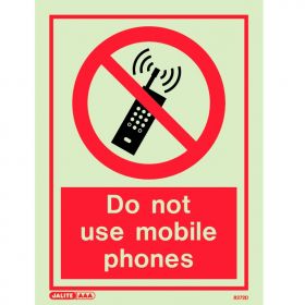 Jalite 8272D Do Not Use Mobile Phones Sign 200mm x 150mm