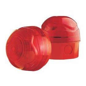 Vimpex FlashDome Beacon - Red - Shallow Base - 8582100
