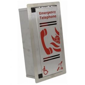 Eaton CFVCFHPSS VoCall Type A Stainless Steel Fire Telephone Outstation - Flush Mounted