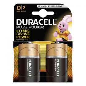 Duracell Size D Alkaline Battery - Pack of 2 - MN1300 LR20 1.5V