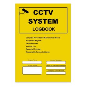 CCTV System Logbook - DOBCCTVLB21
