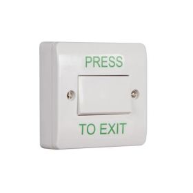 RGL EBWLS/PTE Large White Antibacterial Plastic Press To Exit Button