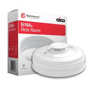 Aico Ei164e Mains Interlinked Heat Detector With Lithium Battery Backup