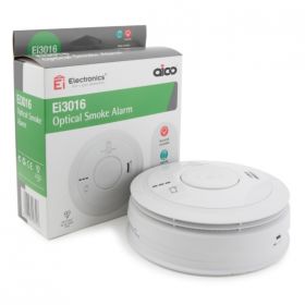 Aico Ei3016 Mains Interlinked Optical Smoke Detector With 10 Year Lithium Battery Backup