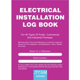 Electrical Installation Log Book - SYAM ELB/36W