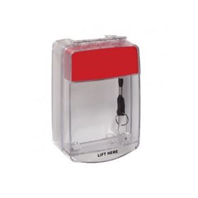 STI-15C10NR Euro Stopper Break Glass Cover With Red Shell (No Label) - Surface Version