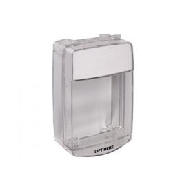STI-15010NW Euro Stopper Break Glass Cover With White Shell - Flush Version
