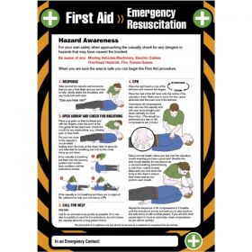 First Aid Emergency Resuscitation Sign / Poster - 55900