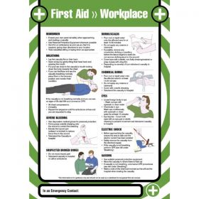 First Aid Workplace Safety Sign / Poster - 55901