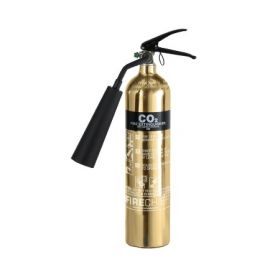 Firechief 1818 Polished Gold 2Kg Carbon Dioxide Fire Extinguisher - FPC2/GO