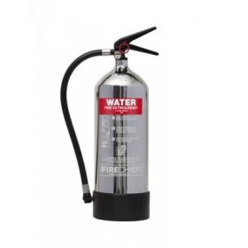 Firechief 1818 Polished Chrome 6 Litre Water Fire Extinguisher - FPW6/CH