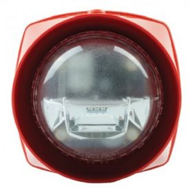 Gent S3EP-V-VAD-HPR-R Voice Sounder & VAD Beacon - IP66 - Red Body & Red VAD