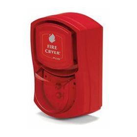 Fire-Cryer FC3/A/R/R/S Voice Sounder and Beacon - Red With Shallow Base