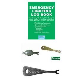 Emergency Lighting Testing Starter Pack - Log Book & Test Keys