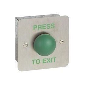 Securefast Green Dome Press To Exit Button - Flush Mounted - AEB6/F