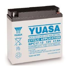 Yuasa Cyclic Battery NPC17-12 - NPC 17Ah 12V Rechargeable