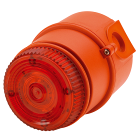 E2S Minialert Intrinsically Safe Sounder Beacon - Red Body & Amber Lens - IS-MC1-R/A