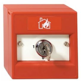 KAC K20DRS-01 Double Pole Keyswitch Call Point - Red