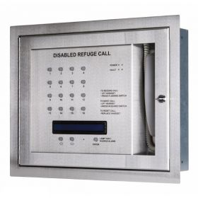 Kentec K41216FST Safe-Point EVCS 16 Line Central Unit With OLED Display & Loop Wiring - Flush Version