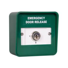 RGL KS-EDR-D Double Pole Emergency Door Release Keyswitch - Green
