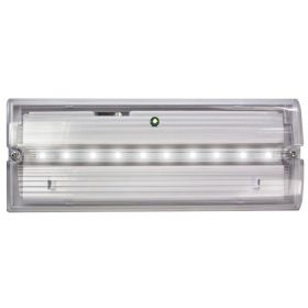 Channel Safety Meteor LED Bulkhead Emergency Light With Self-Test Facility - E/ME/M3/LED/IP65/ST