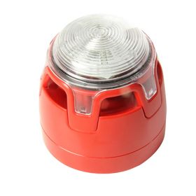 Notifier CWSS-RW-S6 Sounder Beacon EN54-3 & EN54-23 Approved - Red Body Clear Lens - With First Fix Option