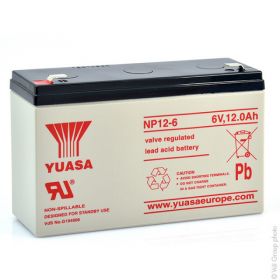 Yuasa NP12-6 12Ah 6V Sealed Lead Acid Battery