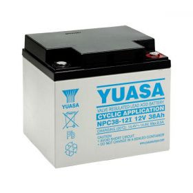 Yuasa Cyclic Battery NPC38-12I - NPC 38Ah 12V Rechargeable