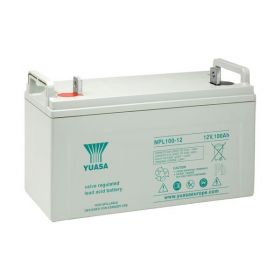 Yuasa NPL100-12 Long Life Lead Acid Battery - 100Ah 12V