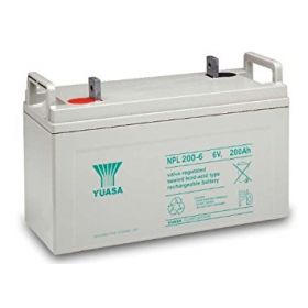 Yuasa NPL200-6 Long Life Lead Acid Battery - 200Ah 6V