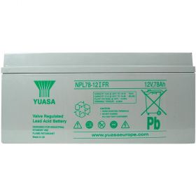 Yuasa NPL78-12IFR Long Life Flame Retardant Lead Acid Battery - 78Ah 12V