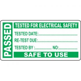 PAT Testing Label - Passed - Roll of 250 - 54045