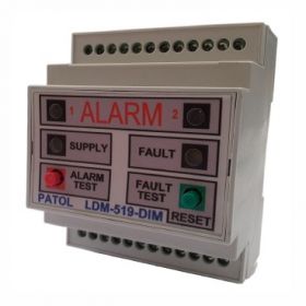 Patol LDM-519-DIM Digital Linear Heat Detection Cable Monitor - DIN Rail Version - 700-441