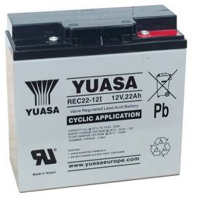 Yuasa REC22-12I Cyclic SLA Battery - 22Ah 12V