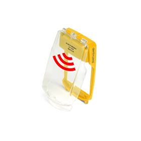Vimpex SGE-FS-Y Enviro Waterproof Yellow Smart+Guard Call Point Cover with Sounder - Flush Mounted